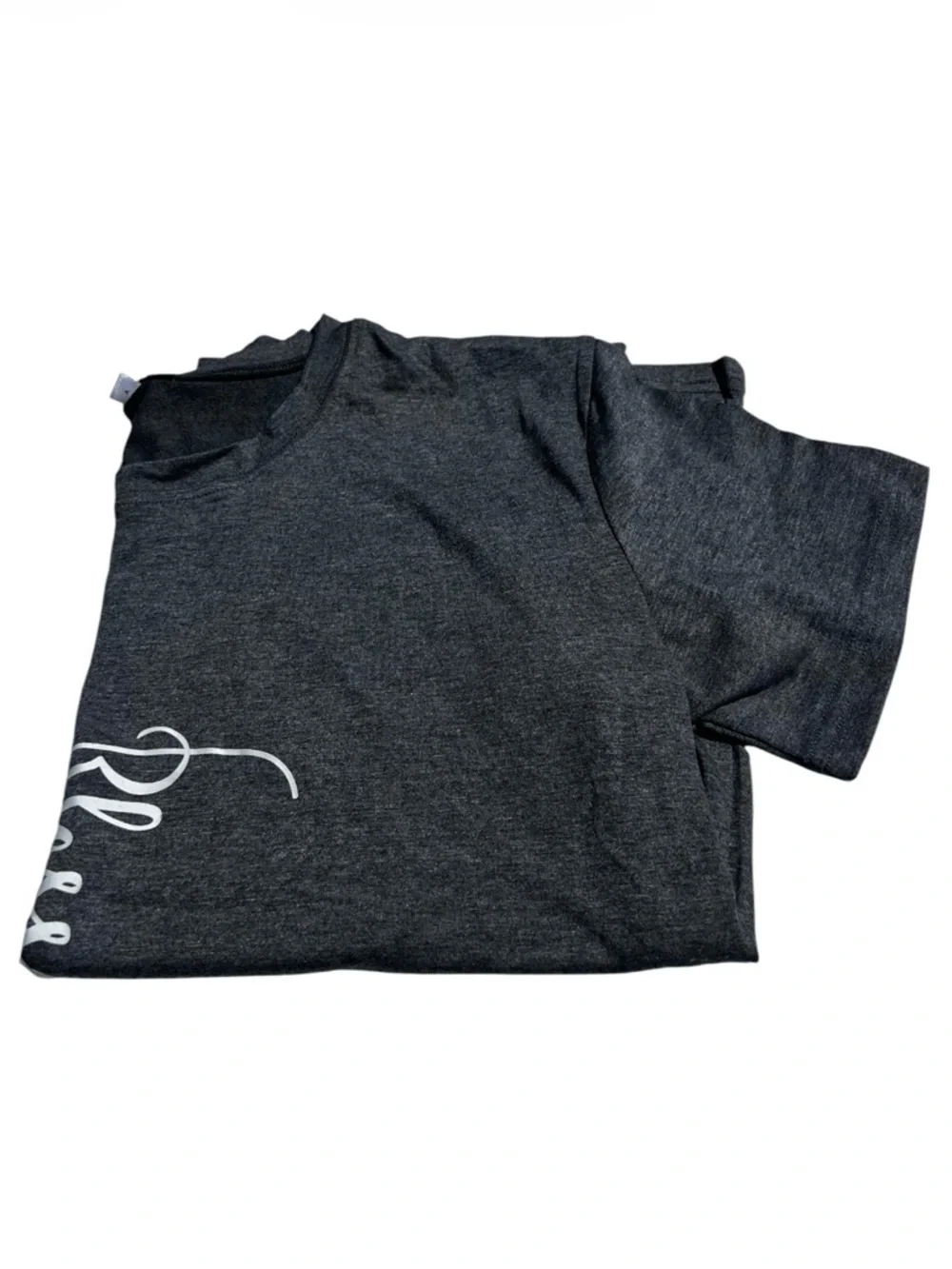 Unisex Heather Charcoal Graphic Tee - Unbranded Size M